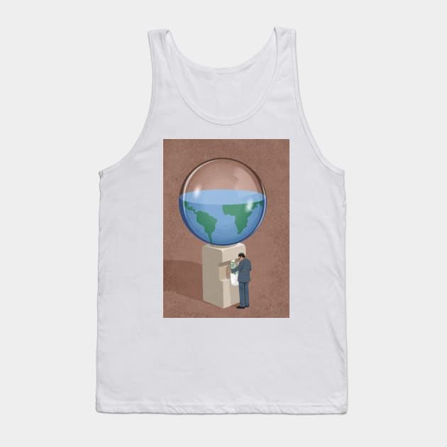 Earth Dispenser Tank Top by John Holcroft